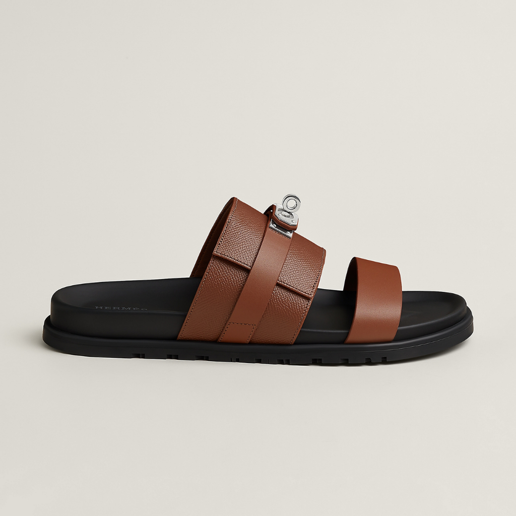 Iconic H Gold Buckle Men Sandal