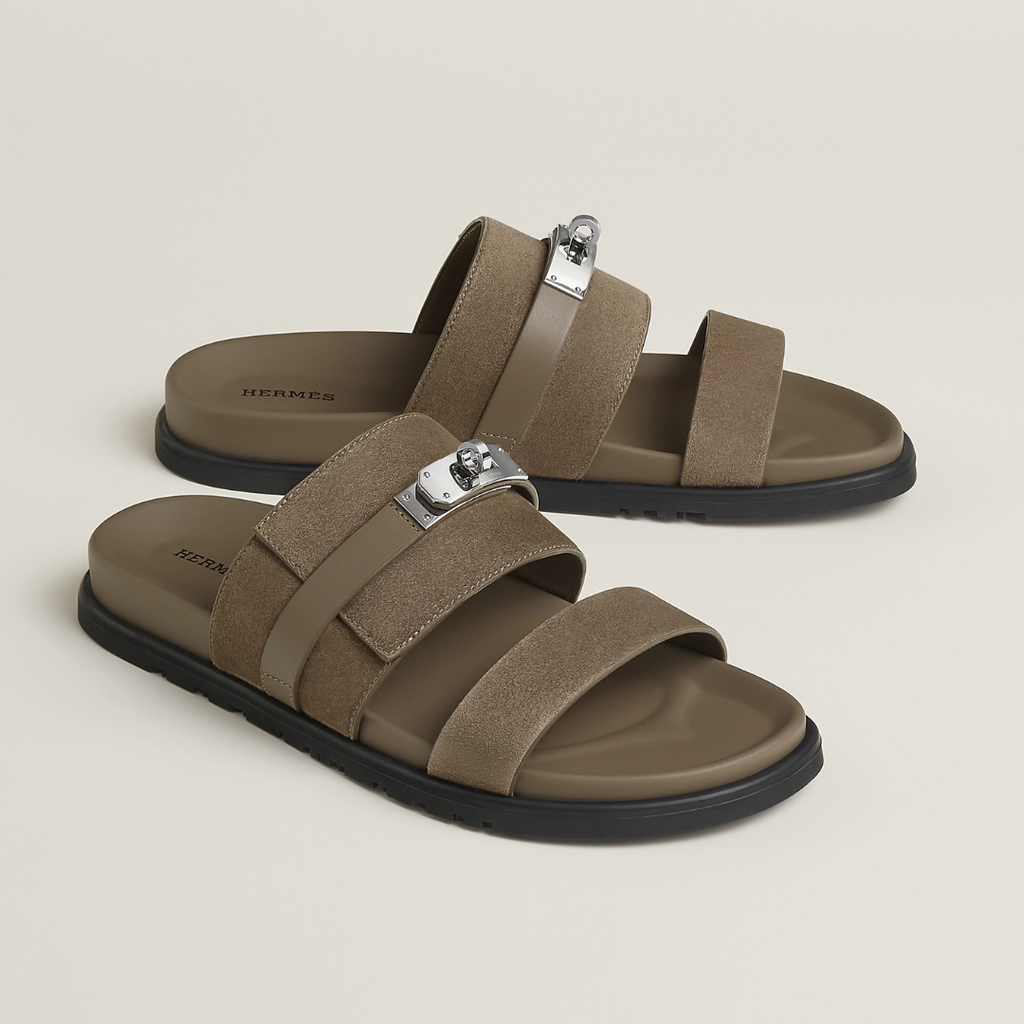 Iconic H Full Musk Buckle Men Sandal