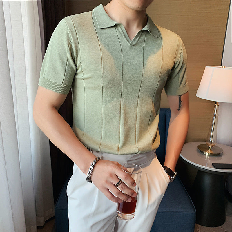 Chemise Col V – Élégance Minimaliste