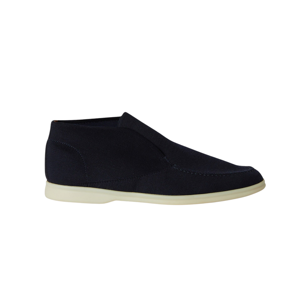 Knitted Ankle Boots - Modern Textured Chelsea Style
