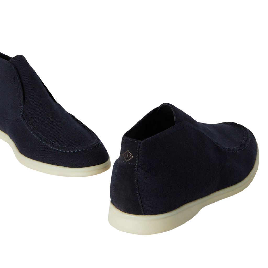 Knitted Ankle Boots - Modern Textured Chelsea Style