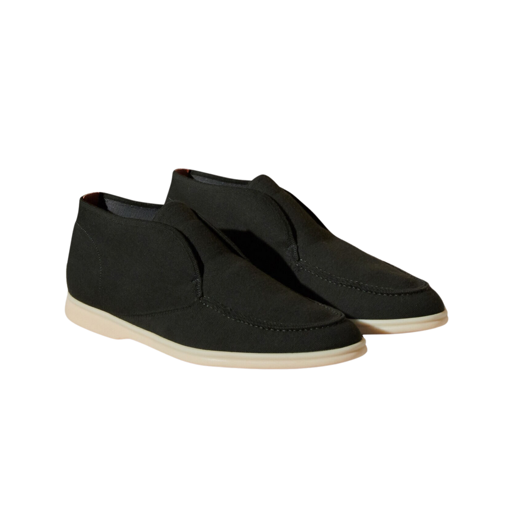 Knitted Ankle Boots - Modern Textured Chelsea Style
