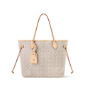 Spaced M white cotton handbag 47
