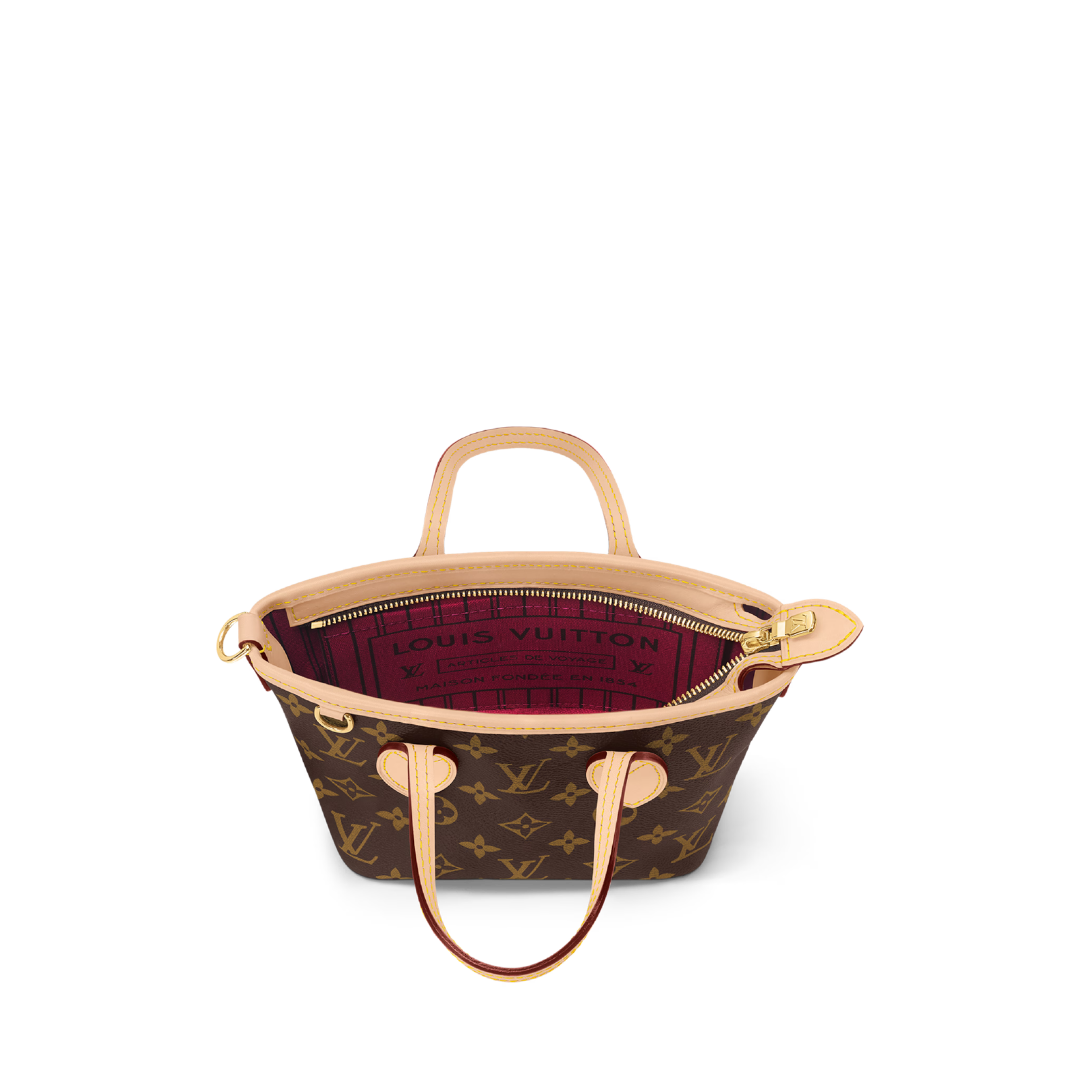 Mini leather handbag beige 24