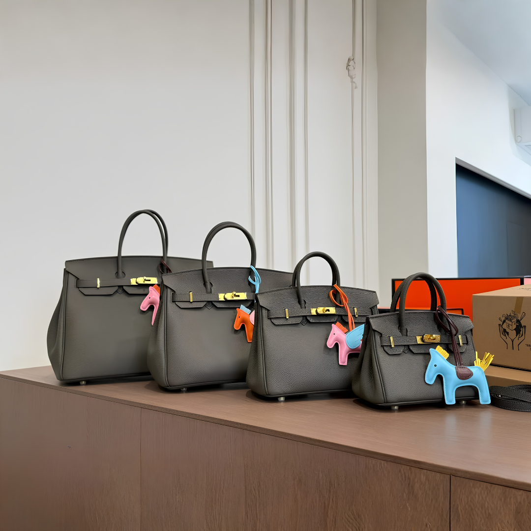 Gray brown H bag #20 #25 #30 #35