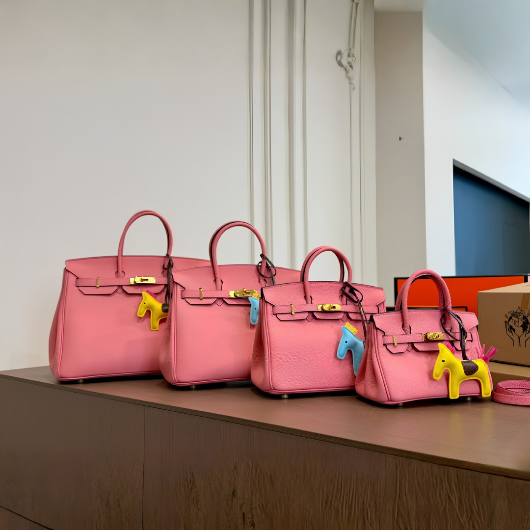 Pink brown H bag #20 #25 #30 #35