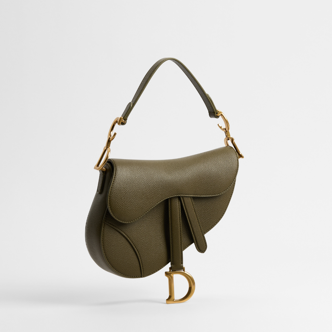 Leather Small Saddle D Bag