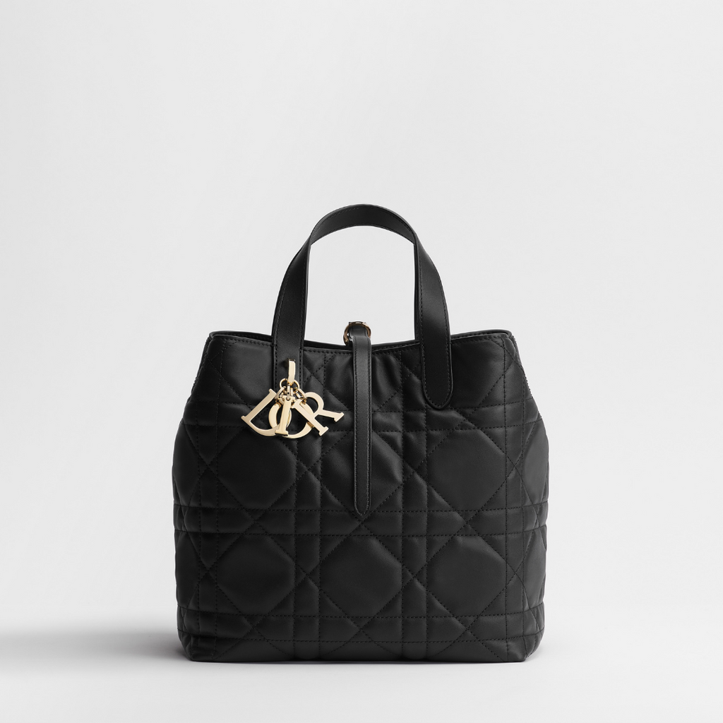 Medium thin leather Tote Bag