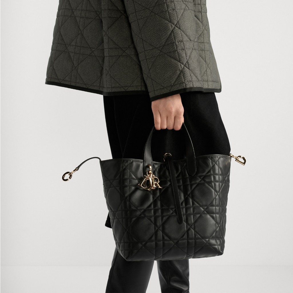 Medium thin leather Tote Bag
