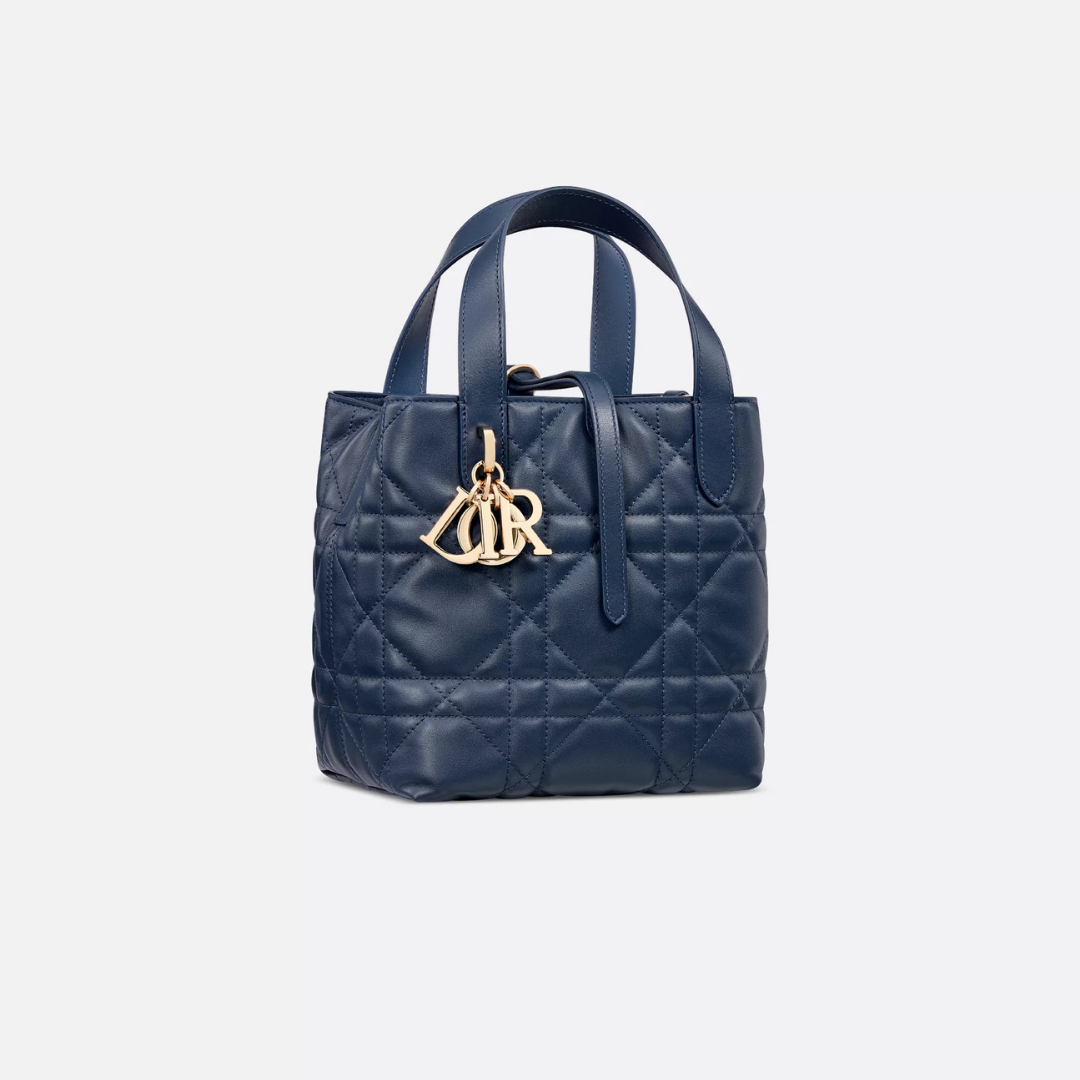 Small thin leather Tote Bag