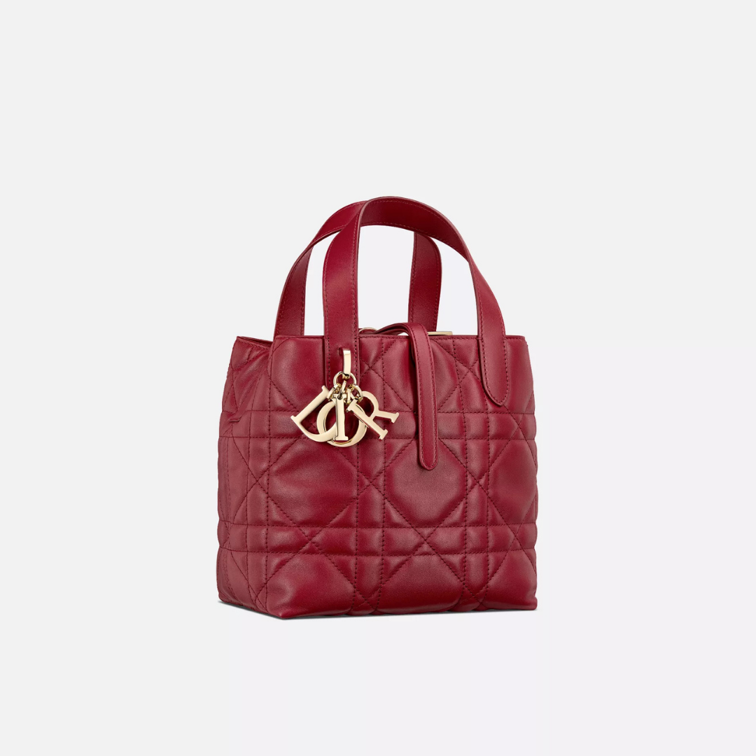 Small thin leather Tote Bag
