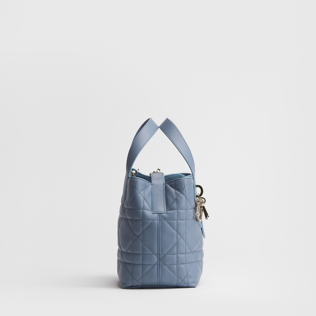Small thin leather Tote Bag
