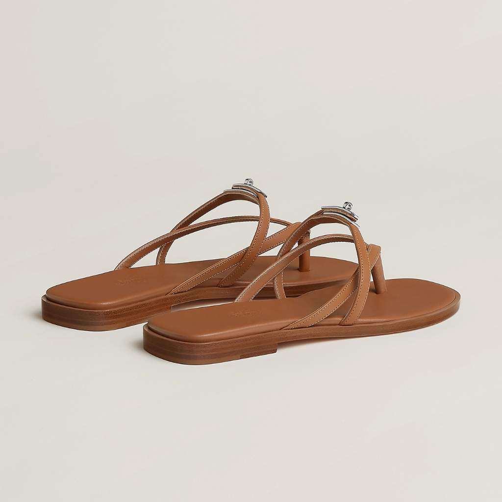 Mademoiselle Brown leather Sandal