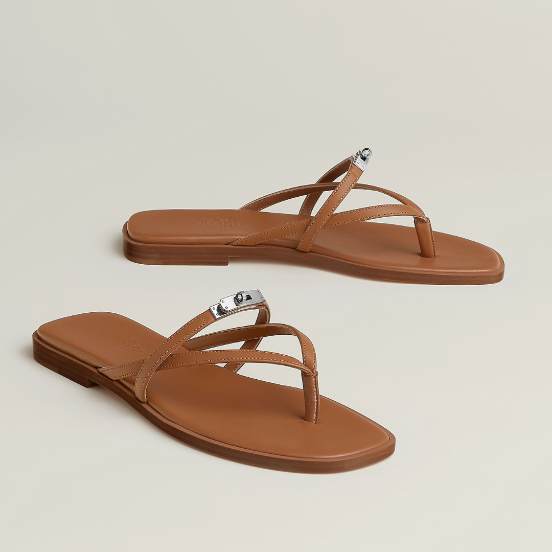 Mademoiselle Brown leather Sandal