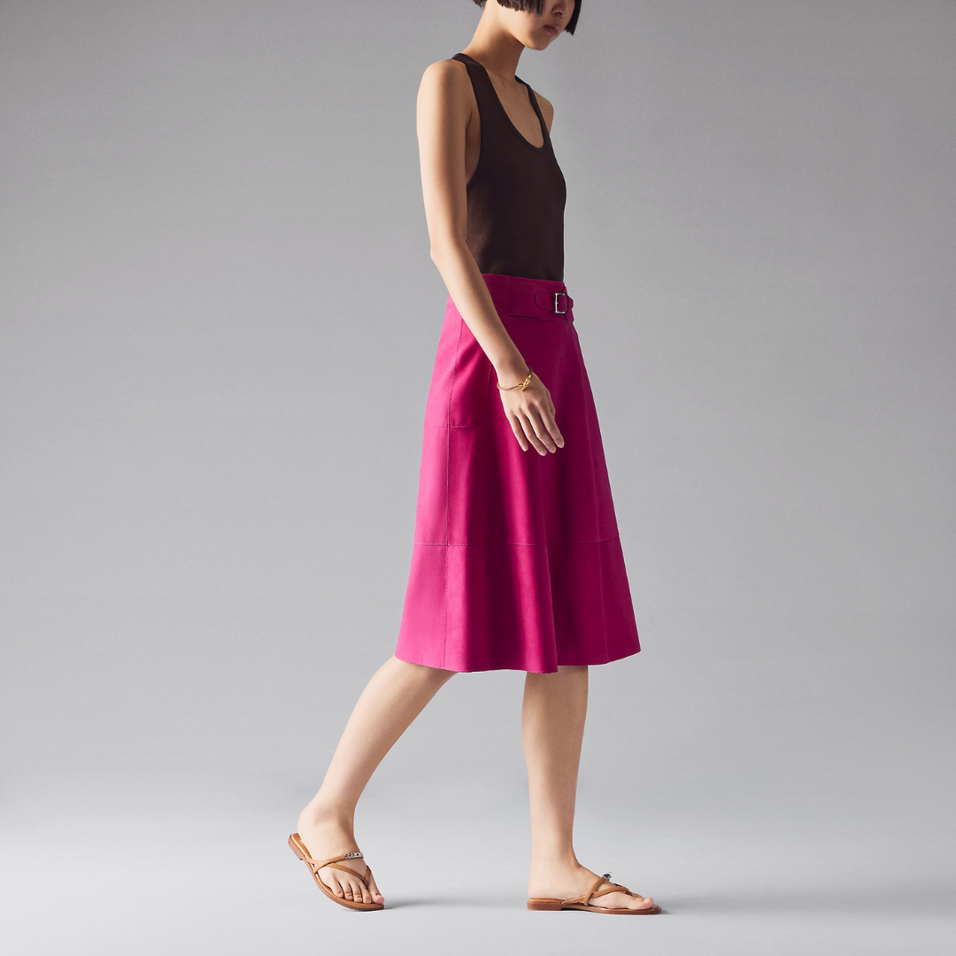 Mademoiselle Brown leather Sandal