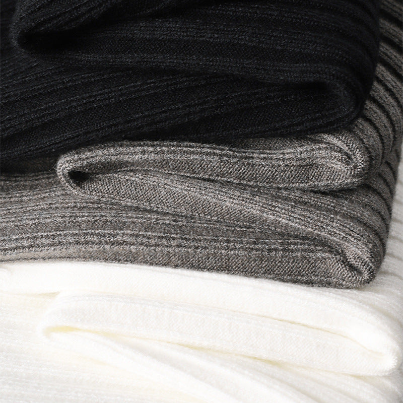 Tricot zippé côtelé uni Automne