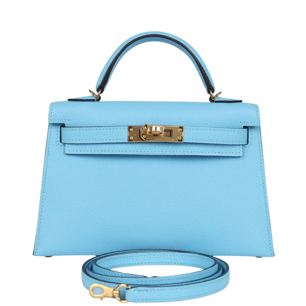 Structured Leather Tote Bag - Signature Geometric Accent