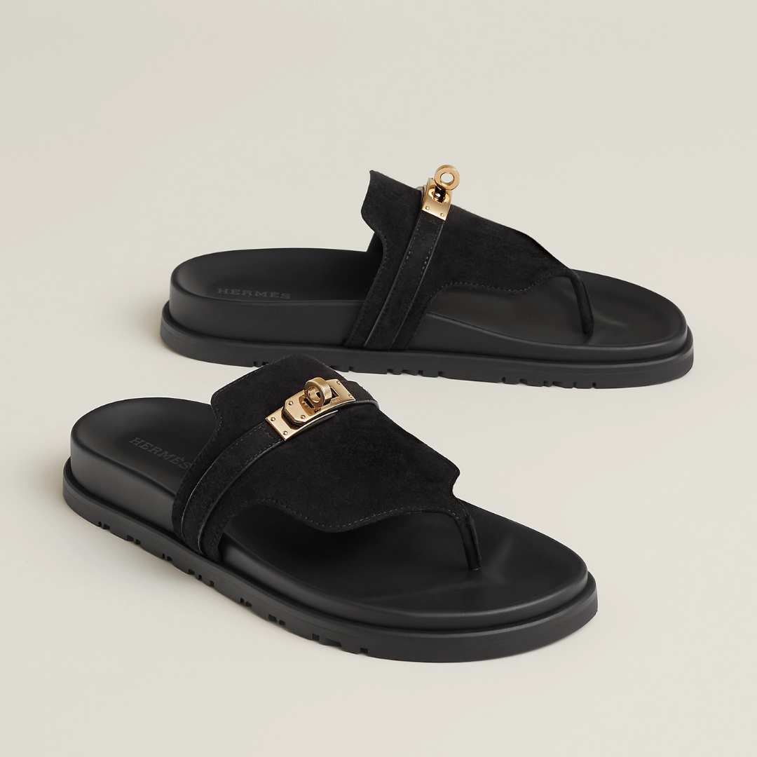 Iconic H Black lining Sandal