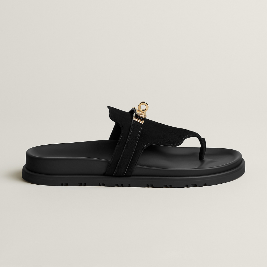 Iconic H Black lining Sandal