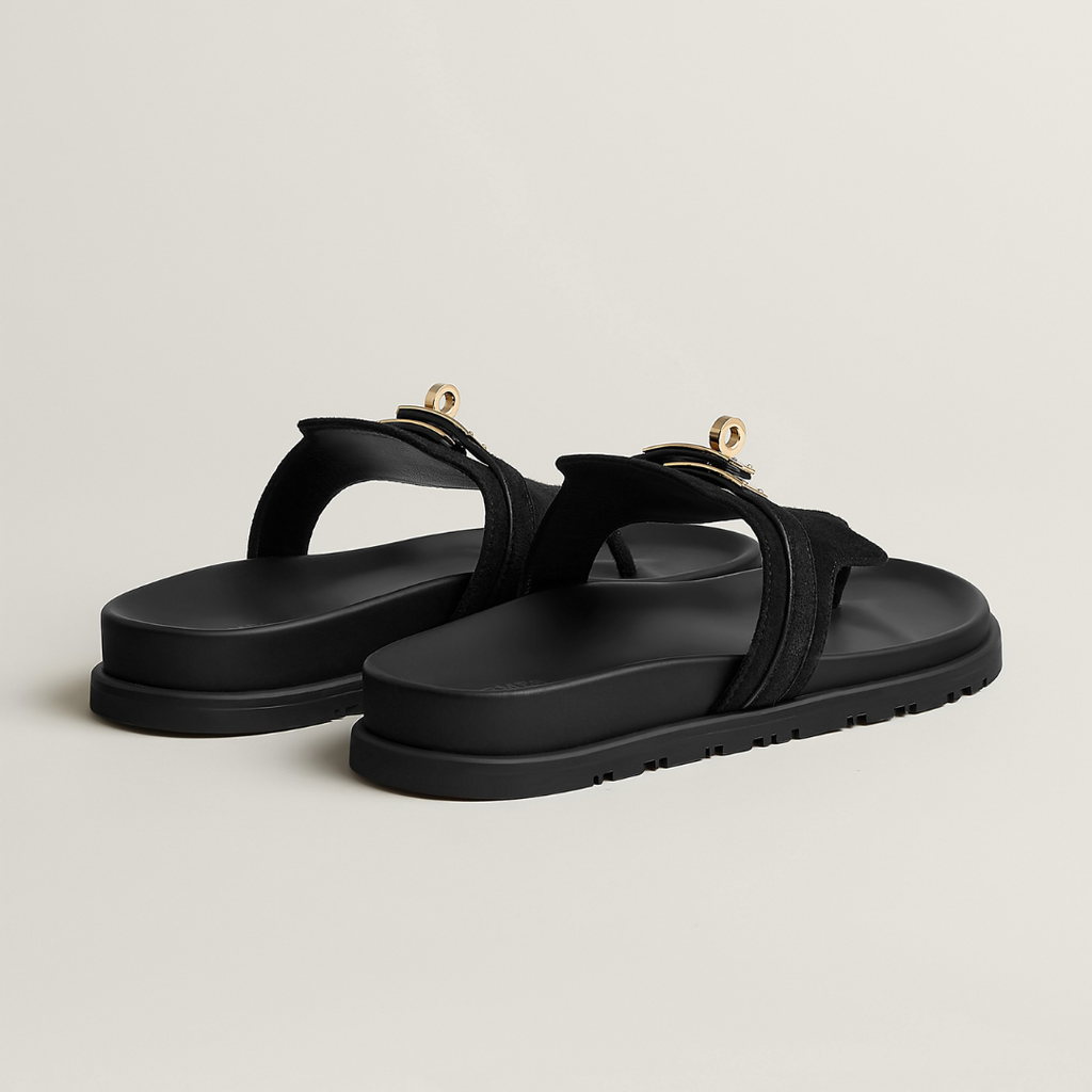 Iconic H Black lining Sandal