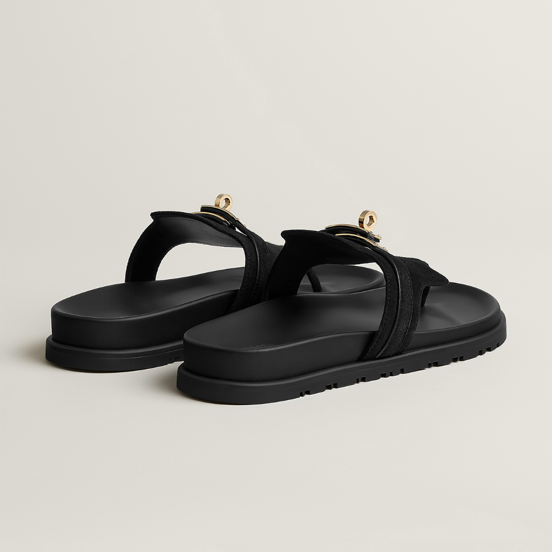 Iconic H Black lining Sandal