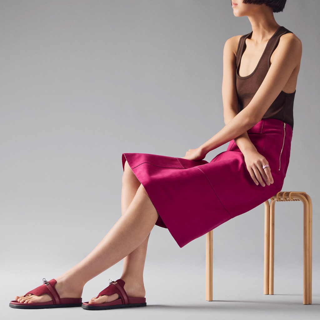 Iconic H Pomegranate Pink Sandal