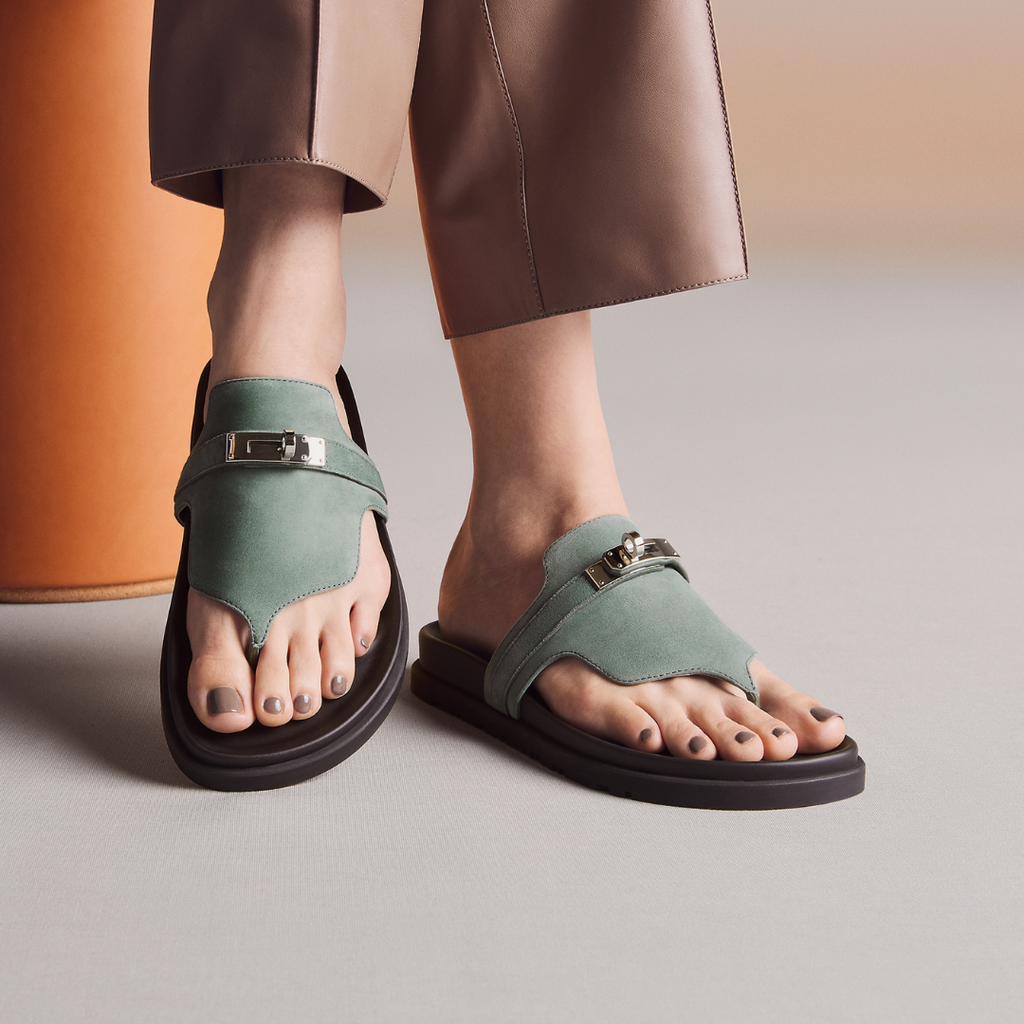 Iconic H Green Sandal