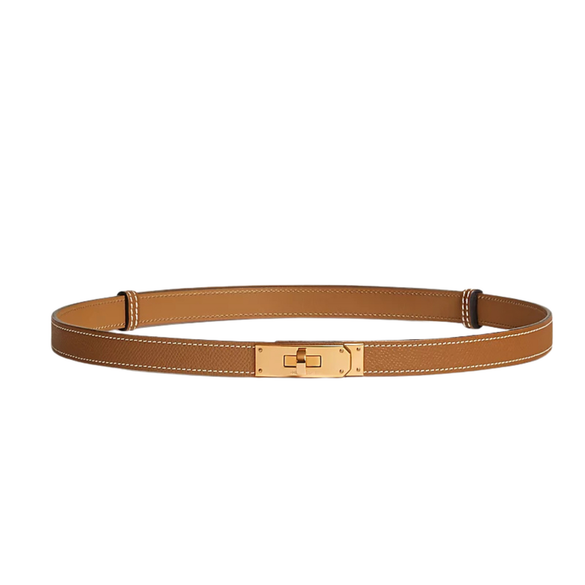 brown leather belt gold buckle minimalist dress belt for men and women versatile classic leather belt