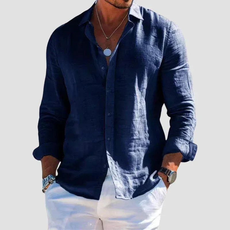 Chemise estivale en lin de Taormine