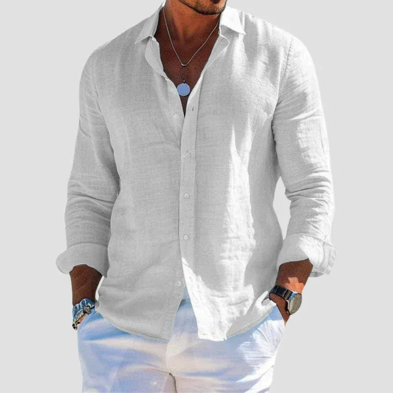 Chemise estivale en lin de Taormine