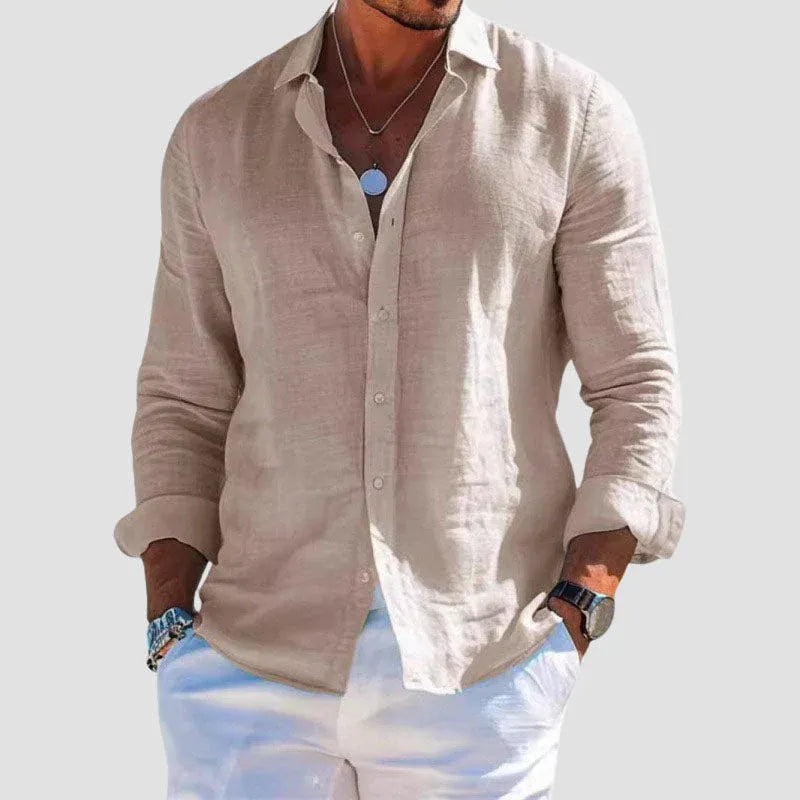 Chemise estivale en lin de Taormine