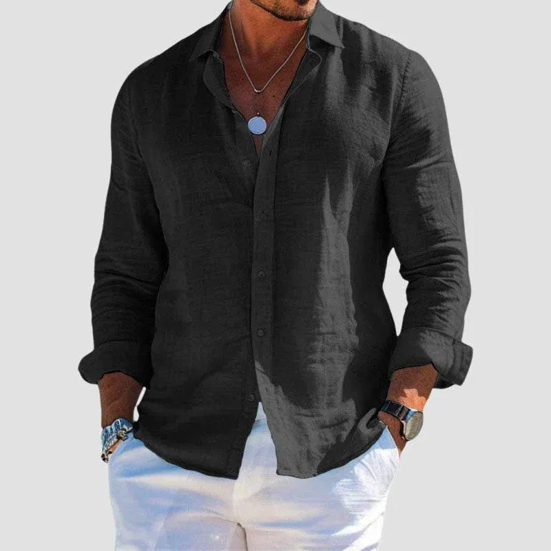 Chemise estivale en lin de Taormine