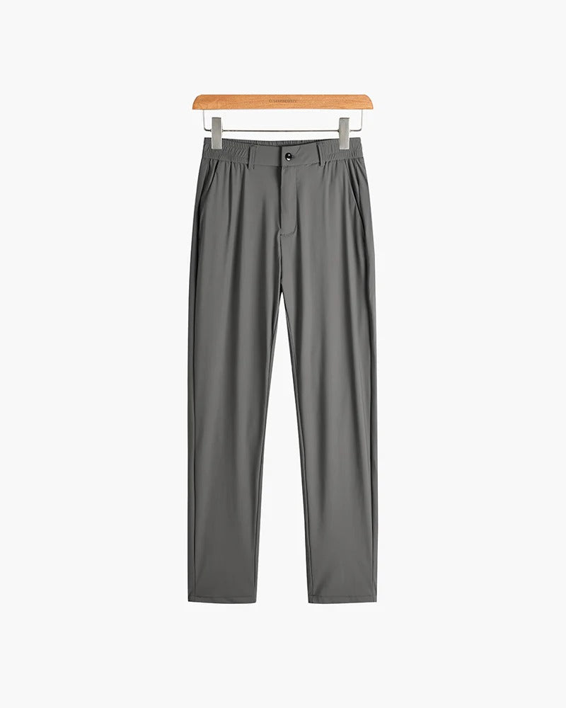 Pantalon de détente en laine à coupe droite